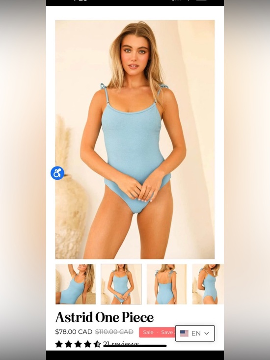 Dippin' Daisy's Other - Dippin' Daisy's Astrid One-Piece Swimsuit in Light Blue